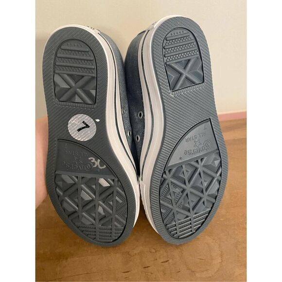 Converse size 7 Chuck Taylor All Star Lux Hidden Wedge high top grey sparkle - Picture 7 of 7